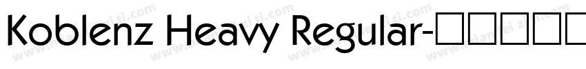 Koblenz Heavy Regular字体转换